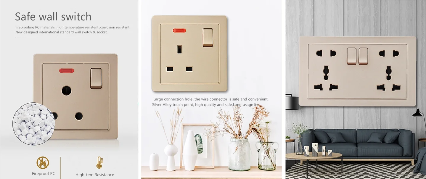 Champagne Gold Panel, SHARE, 86mm*86mm, Switch(300W - detail 8