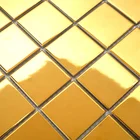 Hot Selling 300*300mm Gold Color Mosaic Tiles for Wall