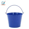 Galvanized metal flower bucket with handle wholesale decorative pots