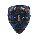 Hot Sale Party Supplies Led Mask Halloween Promotional Party Masquerade Neon Mask for Festival Cosplay