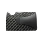 Direct factory good price Customization slim aluminum rfid blocking wallet credit card holder with money clip