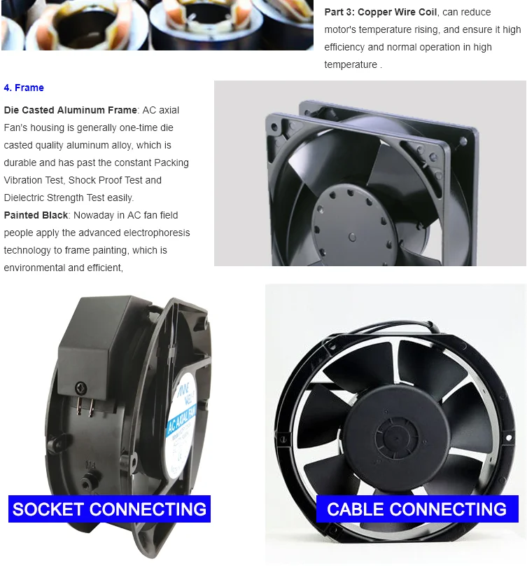 High-airflow Ventilation Axial Fan, 200FZY, 22580, AC220V/380V - detail 10