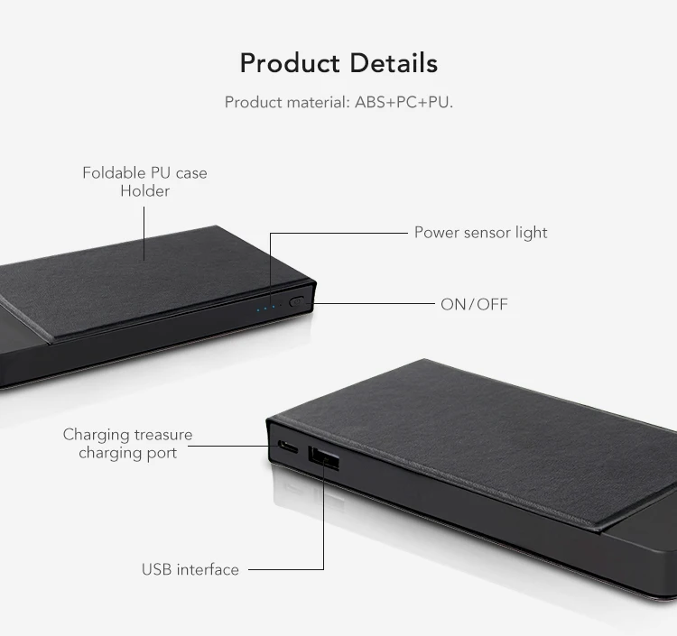 Most popular product ce rohs fcc portable fast charging universal wireless charger 8000mAh power bank pad for mobile phone - ANKUX.COM