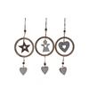 Chic Shabby Wooden Hanging Decoration , Star,Heart &Angel Vintage Christmas Tree Hanging