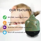 Holiday Green Green Factory Low Price Eco-friendly Holiday 250ml Green Ceramic Electric Diffuser