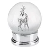 silver resin deer animal custom snow globe for home decor
