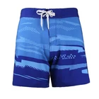 Navy blue quick dry board shorts mens surf swimwear