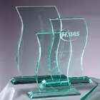 Jade Crystal Personalized Jade Clear Crystal Glass Trophy Award Facetted Ice Peak For Engrave