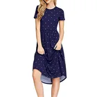 Casual Latest Pattern Floral Women Summer Print Dress