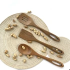 Acacia Wood Kitchen Utensil Set 3 pcs Cooking Tools All Wooden Kitchen Utensils