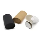 Cosmetic Deodorant Containers Package Kraft Paper Tube Packaging With Custom Printed