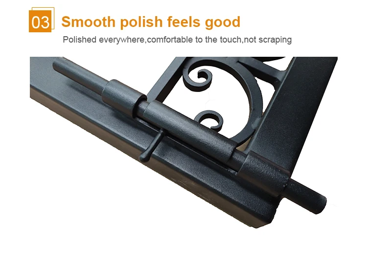 Customized all-weather rust proof durable courtyard patio Aluminum fence villa garden gate