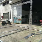 Black mini truss frame size 100mm*100mm for aluminium lighting stage truss