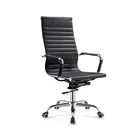 Wholesale PU Leather Metal Frame Swivel Executive Staff Office Chairs