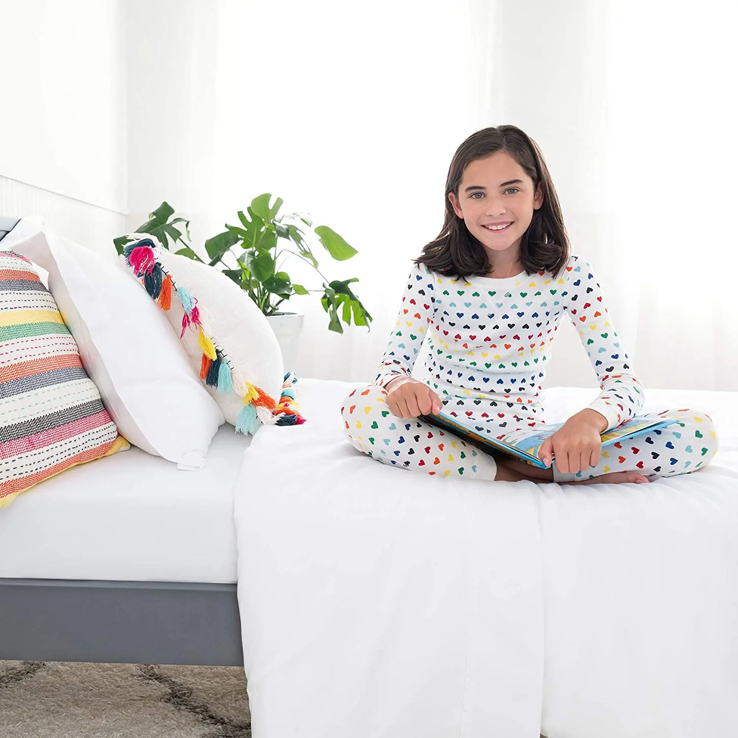 8 inch cooling gel memory foam mattress, box pack, white