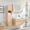 Factory direct waterproof wall mounted bathroom cabinets wooden bathroom vanities