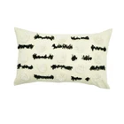 Black and White Boho Tribal Tufted Cotton Cushion Cases, Woven Pillows Cover for Couch Sofa Living Room Bedroom Car