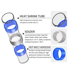 50 pcs Solder Seal Wire Connectors Heat Shrink Butt Connectors Wire Connector Kit Electrical Waterproof Marine Automotive