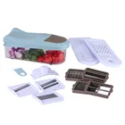 Plastic Multi Onion Slicer Chopper Fruit Vegetable Cutter With 9 Blades