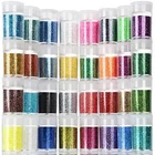 32 Color 8G Jar Glitter Powder Art Diy Craft Glitter Set Eyeshadow Makeup Nail Art Pigment Glitter