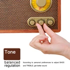 Speaker Radio Built-in 5w Speaker 2020 All New Vintage Portable Bluetooth Speaker Fm Radio Antique Design Wooden Radio