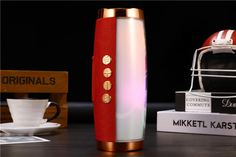 E11 2.0 1200MA 10w hand free call 7inch custom mini portable blue tooth with colors led light tws wireless speakers - ANKUX.COM