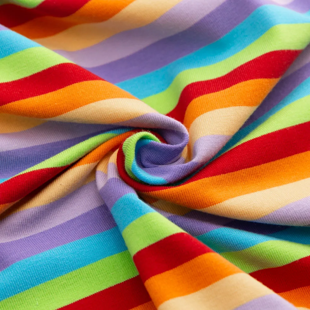 针织工艺可定制色织棉条纹织物