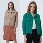 Fall winter custom women knit sweater coat Metal button warm long sleeve coat