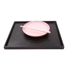 Plain wood food serving custom size rustic wooden tray