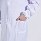 Nurse White Lab Coat Laboratory Doctor Uniform Medical Male And Female Doctor Beautician Summer Pharmacy Nurse Uniform