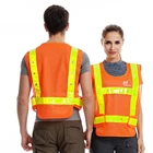 Construction Vest Safety Vest Reflective Breathable Traffic Safety Cycling Led Vest