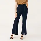 Low MOQ new arrival flared pants women trousers