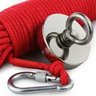 500 LBS Pulling Force N52 Round Neodymium Fishing Magnet with Eyebolt and Countersunk Hole