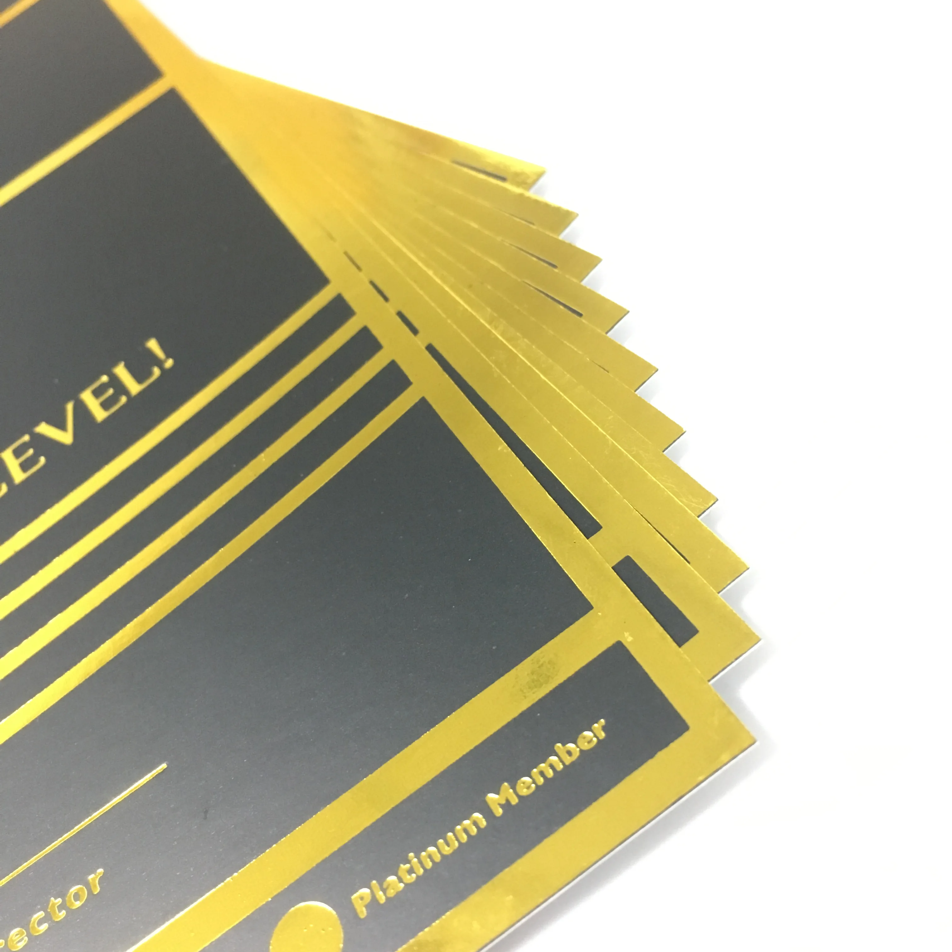 gold foil birthday bulk thank you handwring greeting cards