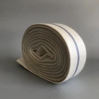 Canvas Hose Fire Hose 2.5 Inch Polyester Jacket 5 Blue Color Lines Pvc Lined Canvas Fire Hose