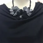 black natural Plain knitted woolen Polyester wool fabric for coat