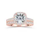 New Fashion Plated Shiny Zircon Rings Set for Women Jewelry