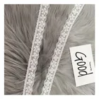 Girl Good Quality Pure White Narrow Flower Pattern Elastic Lace Trim For Girl Skirt Decoration