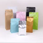 Wholesale Aluminum Foil Zipper Custom Printed Design Empty Tea Bag Plastic Packaging Pouch
