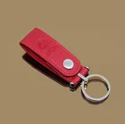4sport-gifts promotional leather keychain custom logo braided leather keychain bracelet leather wrist keychain