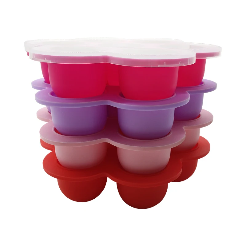 100% Food Grade Silicone Baby Food Freezer Trays Container, Baby Food Storage details