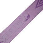 Factory High Quality 4cm Custom Printed Satin Elastic Tape With Clear Silicone Print For Pants Waist Bands Apparel