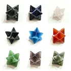 Gem Stones Natural Wholesale Gem Clear Rose Quartz Crystals Reiki Healing Stones Merkaba For Gifts