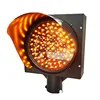 High Visibility Customized Amber Beacon LED Solar Powered Traffic Blinking Light /LED Yellow flashing Traffic Warning Light