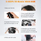 Dye Black Hair Shampoo Dye Good Service Black Shampoo Shampoo Semi-permanent Hair Dye With Your Brands
