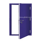 INTERTEK 90min hotel fire rated fire wood door with glass main entrance wooden door design