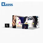 Custom Printed Led Modern Design Table Portable Freestanding Backlight Trade Show Modular Booth Black