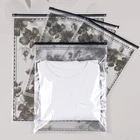 T-shirt Custom Printed Mylar Recycled Frosted T-shirt Ziplock Plastic Bag Packing Bags For Clothes