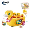 New plastic baby musical toy singing duck with touch function and digital sound