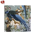 Popular item China oil mosaic tile design bird mosaic oil painting mosaic mural for wall decor
